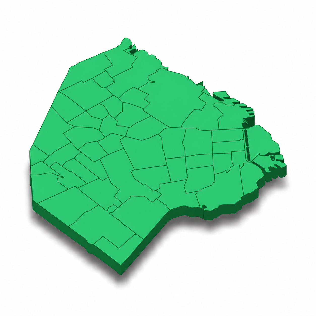 Mapa ilustrativo de Capital Federal